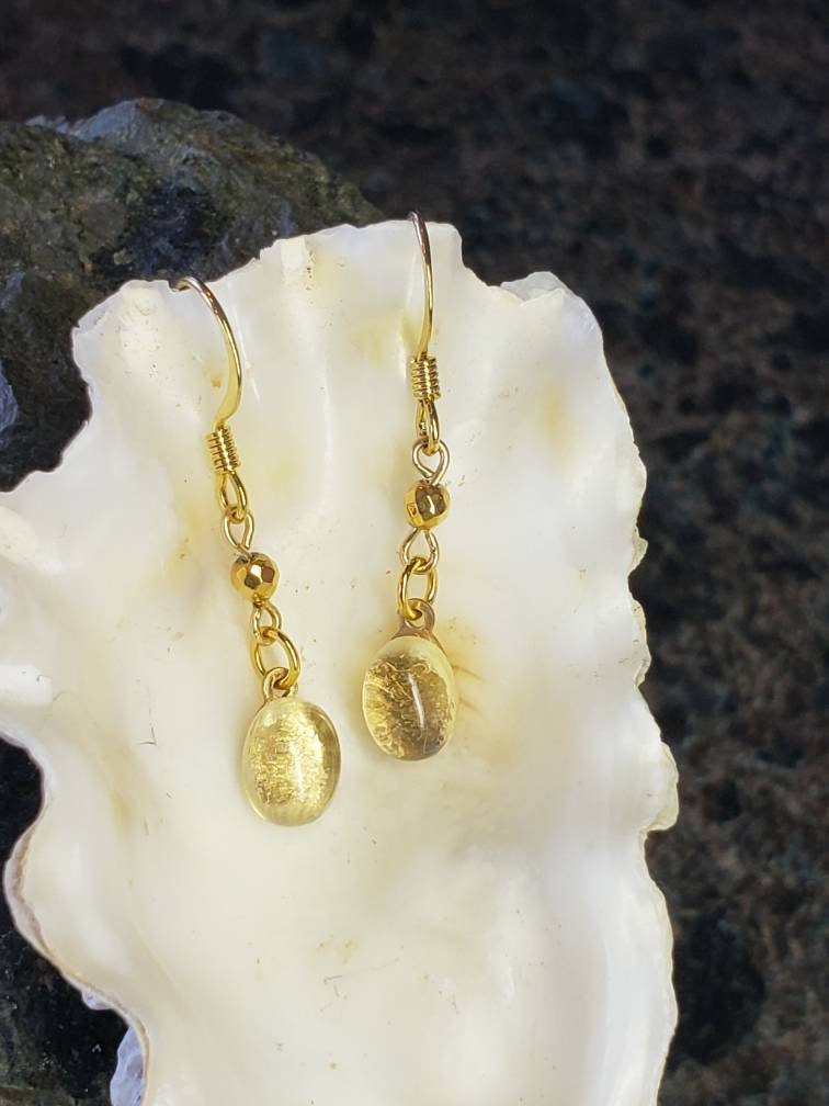 Schöne Citrine & Gold Ohrringe Schöne Citrine & Gold Ohrringe von JewelzoftheIsle