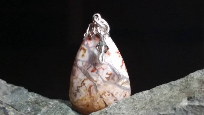 Schöne Rosita Jasper & Silber Anhänger Schöne Rosita Jasper & Silber Anhänger von JewelzoftheIsle