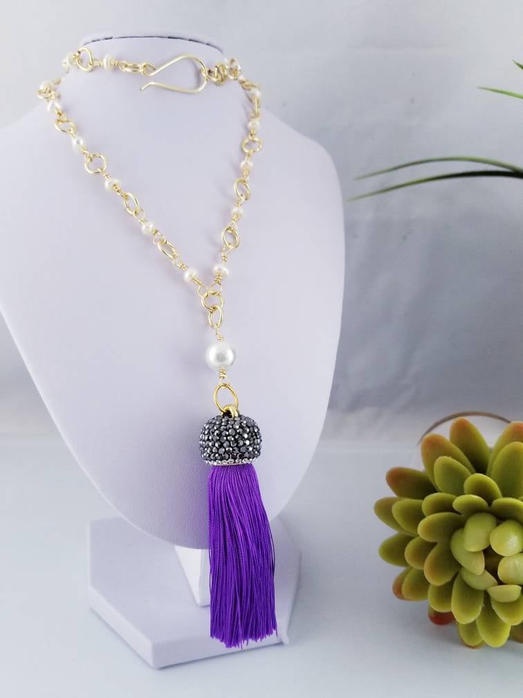 Echte Süßwasserperlenkette, Perlenkette Für Frauen, Winzige Perlenkette, Lange Süßwasserperlen Zuchtperle von JewerlyLizzFranco