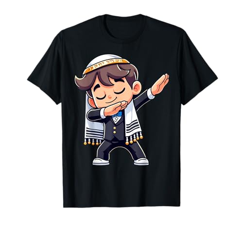 Bar Mitzvah Dabbing Boy Jüdische Tradition Bar Mizwa Dab T-Shirt von Jewish Bar Mitzvah Celebration Apparel Kids