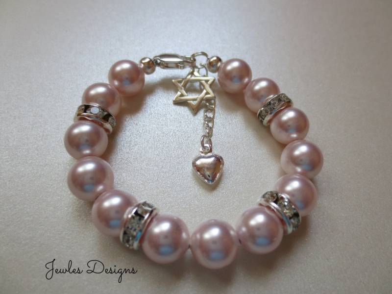 Davidstern Armband Für Mädchen | Bat Mitzvah Schmuck Mit Swarovski Kristall Geschenk Sie von JewlesDesigns