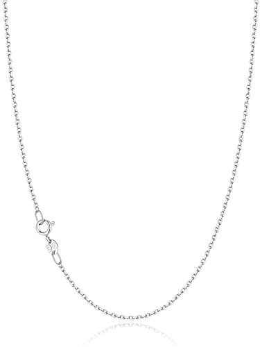 Jewlpire Silberkette Damen 925 1.3mm Kabelkette Silberkette Damen 925 Ohne Anhänger - Kette Silber Damen Mädchen Halskette Damen Silber - Super Stark & Glänzend 55cm Jewlpire Silberkette Damen 925 1.3mm Kabelkette Silberkette Damen 925 Ohne Anhänger - Kette Silber Damen Mädchen Halskette Damen Silber - Super Stark & Glänzend 55cm von Jewlpire