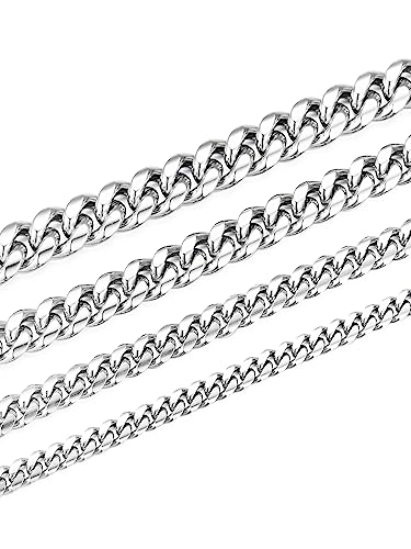 Jewow Edelstahl (12mm,66cm) massiv Panzerkette Halskette für Herren Breite 6/8/10/12mm, Länge 46-76cm Wählbar von Jewow