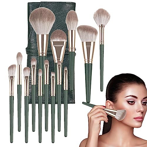 Make-up-Pinsel-Sets | 14 Stück/Set Soft Foundation Lidschatten Concealer Applikatorpinsel - Kosmetikpinsel für Damen, Make-up-Pinsel für Arbeit, Bühnenauftritt, Reisen Jextou von Jextou