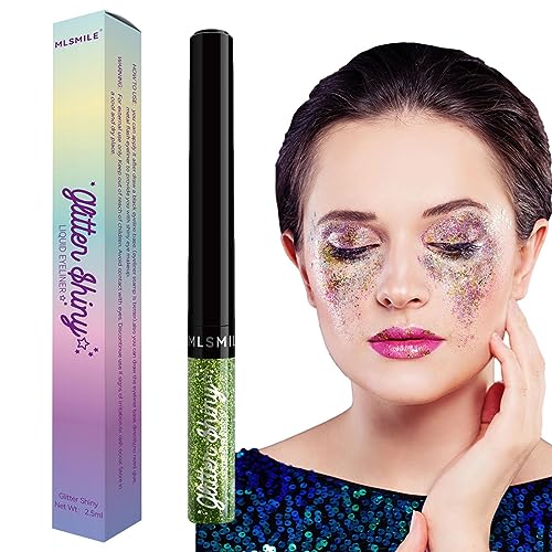 Schimmernder Eyeliner-Stift,Neon-Regenbogen-Eyeliner-Stift für Augenschönheit | Wischfestes farbiges flüssiges Eyeliner-Make-up. Multifunktionales funkelndes und schimmerndes Augen-Make-up für Jextou von Jextou