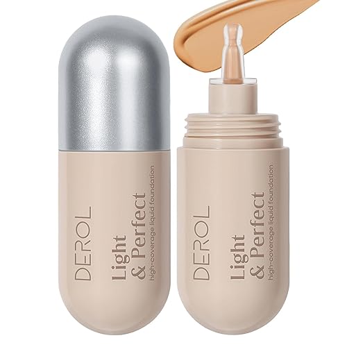 Vollständige Deckungsstiftung,Oil Control Matte Poreless Foundation - Kosmetischer Haut-Concealer in Flasche, 30 ml, natürliche Make-up-Basis für normale bis fettige Haut Jextou von Jextou