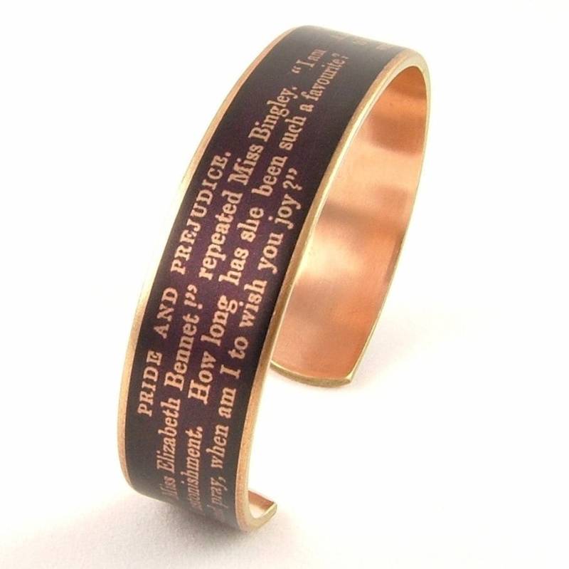 Jane Austen - Stolz Und Vorurteil Manschette Armband Buch Schmuck Lady's Imagination Skinny Jane Austen - Stolz Und Vorurteil Manschette Armband Buch Schmuck Lady's Imagination Skinny von JezebelCharms