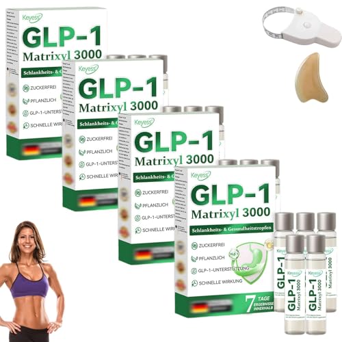 Keyesse GLP-1 Orale -Tropfen, GLP1 Orale Flüssigkeit,GLP-1 Orale Flüssigkeit für Männer und Frauen (4) von Jezzful