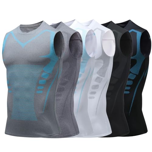Aktivheld Abnehmweste, Duneva Abnehmweste, Vitalvest Abnehmweste, Vital Vest Abnehmweste Herren Körperformendes (6*Mix, XXL) von Jhbsou