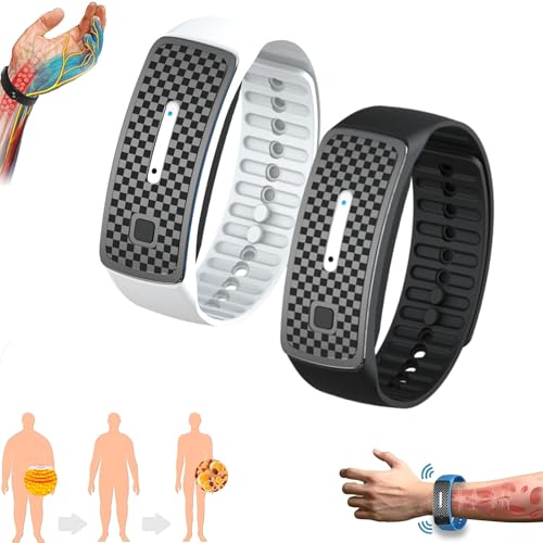 Scndr Ultraschall Armband Zur Fettverbrennung Und Entgiftung, Jofsit Abnehmen Damen (2 STK B) von Jhbsou