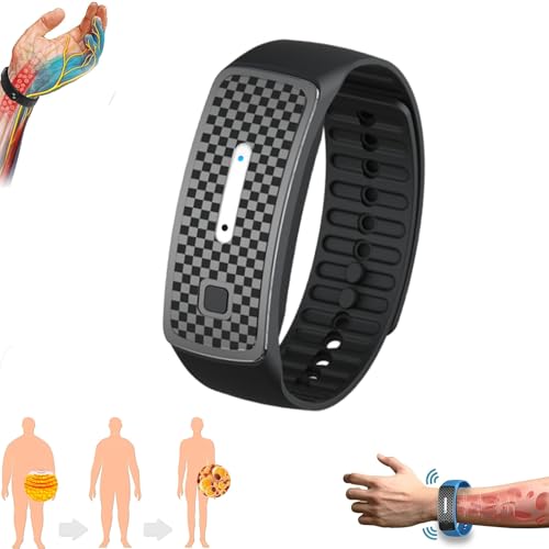 Scndr Ultraschall Armband Zur Fettverbrennung Und Entgiftung, Jofsit Abnehmen Damen Fettverbrennendes Und Entgiftendes (Schwarz) von Jhbsou