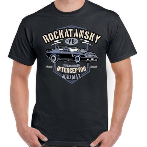 Mad Max T-Shirt Rockatansky Mens Inspired Supercharger Interceptor Car Film Mad Max T-Shirt Rockatansky Mens Inspired Supercharger Interceptor Car Film von Jhym