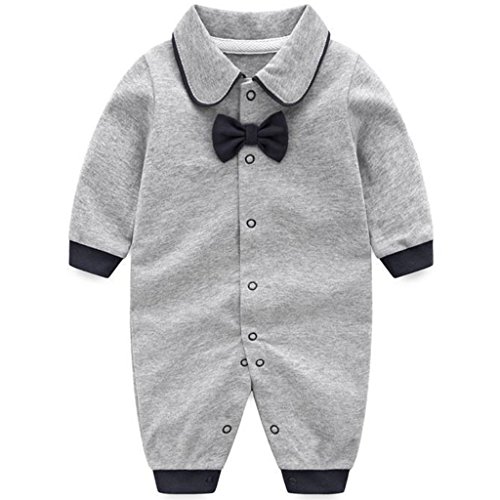 Baby Strampler Baumwolle Overall Spielanzug Jungen Mädchen Gentleman Outfits 3-6 Monate von JiAmy