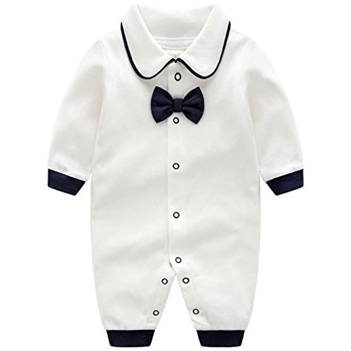 Baby Strampler Baumwolle Overall Spielanzug Jungen Mädchen Gentleman Outfits 3-6 Monate von JiAmy