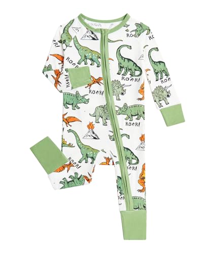 JiAmy Baby Strampler Neugeborene Bekleidung Bambus Jumpsuit Langarm Baby Jungen Mädchen Footless einteiligen Anzug Grüner Fuchs 9-12 Monate JiAmy Baby Strampler Neugeborene Bekleidung Bambus Jumpsuit Langarm Baby Jungen Mädchen Footless einteiligen Anzug Grüner Fuchs 9-12 Monate von JiAmy