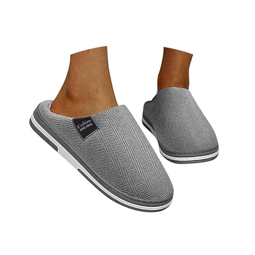 Hausschuhe Damen Plüsch Pantoffeln Herren Winter Warm Filzpantoffeln Frauen Bequeme Slippers Unisex von JiJiRuDU