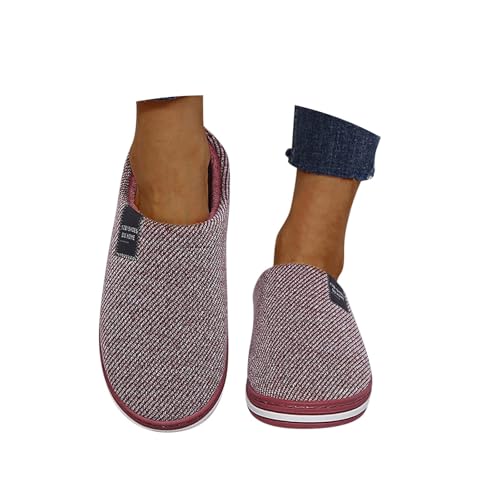 Hausschuhe Damen Plüsch Pantoffeln Herren Winter Warm Filzpantoffeln Frauen Bequeme Slippers Unisex von JiJiRuDU