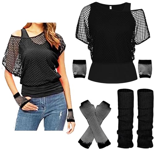 JiJiRuDU Netz Oberteil Frauen 80er Jahre Outfit Damen Netzshirt Netztop Netzhemd 90er Jahre Outfits Karneval Fasching Motto Party Tops Netzoberteil Sommertops JiJiRuDU Netz Oberteil Frauen 80er Jahre Outfit Damen Netzshirt Netztop Netzhemd 90er Jahre Outfits Karneval Fasching Motto Party Tops Netzoberteil Sommertops von JiJiRuDU