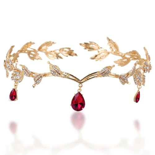 Diademe Krone Vintage Kristall Hochzeit Krone Haarband Gold Rot Strass Krone Stirnband Schöne Mode Hochzeit Braut Stirnband Prinzessin Kristall Tiara Haarschmuck für Frauen Mädchen Dress Up Party Diademe Krone Vintage Kristall Hochzeit Krone Haarband Gold Rot Strass Krone Stirnband Schöne Mode Hochzeit Braut Stirnband Prinzessin Kristall Tiara Haarschmuck für Frauen Mädchen Dress Up Party von JiNks