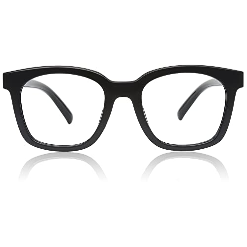 JiSoo Lesebrille Damen/Herren, Übergroße Damen Leser Dicker klobiger Rahmen mit Federscharnier, E-Schwarz, 2.0 JiSoo Lesebrille Damen/Herren, Übergroße Damen Leser Dicker klobiger Rahmen mit Federscharnier, E-Schwarz, 2.0 von JiSoo