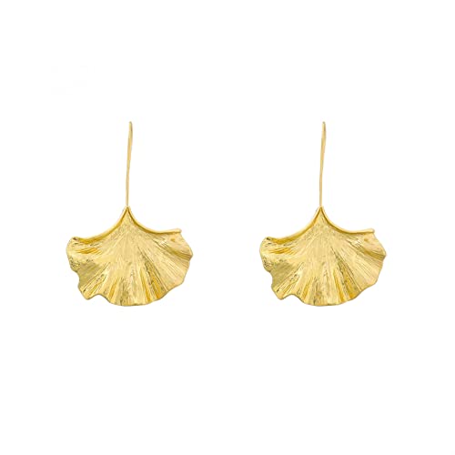 earrings for women Ginkgo-Blatt-Ohrringe aus Metall für Frauen, übertrieben, beliebte Ohrringe, Party-AccessoiresFreundschafts e für die Frau von HAENJA