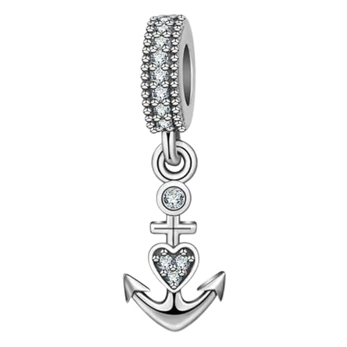 925 Sterling Silber Anker Charm USN Charm für Pandora Charm Armband von JiaRong Charms