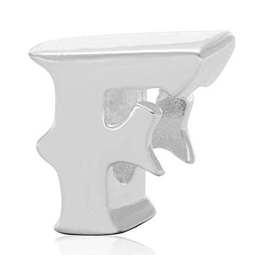 Charm-Anhänger 925er-Sterlingsilber, Buchstabe E, für Pandora-Armbänder F von JiaRong Charms