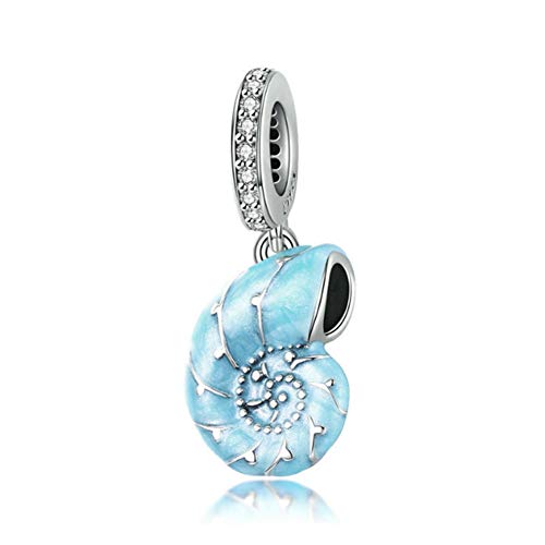 Charm-Anhänger aus 925er-Sterlingsilber, Muschel-Charm, Fledermaus-Charm, Katzen-Charm, Pfauen-Charm, Tier-Charm, Ozean-Charm, für Pandora-, Sterling-Silber Silber von JiaRong Charms
