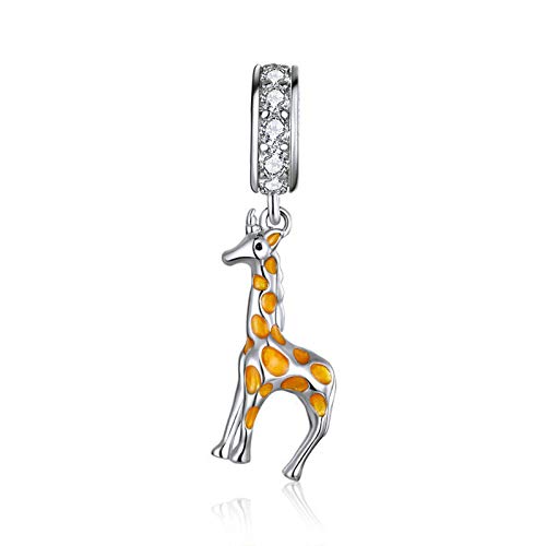 Gifaffe Charm-Anhänger aus 925er-Sterlingsilber, Taubenanhänger, Katzen-Charm, Fisch-Charm, Kaninchen-Charm, Krabben-Charm, Eulen-Charm, Affen-Anhänger für Pandora-Charm-Armband, Sterling-Silber von JiaRong Charms