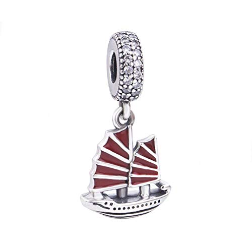 Segelboot Charm 925 Sterling Silber Schiff Charm Sport Charm Reise Charm für Pandora Charm Armband von JiaRong Charms