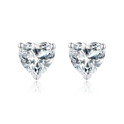 JiaYang Brillant Lab Simulation Diamant Ohrstecker Sterling Silber AAAAA 7MM Herz Form Zirkonia Ohrstecker Hypoallergen JiaYang Brillant Lab Simulation Diamant Ohrstecker Sterling Silber AAAAA 7MM Herz Form Zirkonia Ohrstecker Hypoallergen von JiaYang