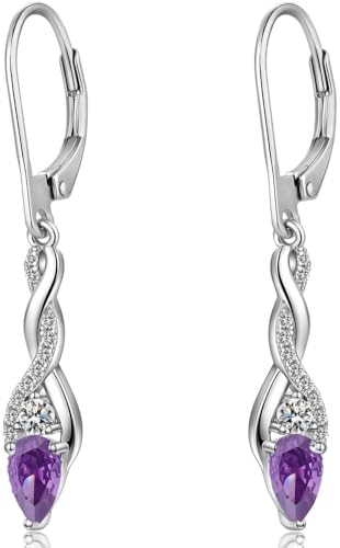 Ohrringe Silber 925 Hängend Damen Unendlichkeit Infinity Mit Zirkonia Kristall,schmuck Für Frauen von Jiahanzb