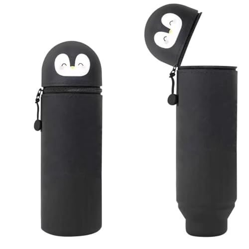 Jiahuade Kawaii Federmäppchen,Mäppchen,Federmäppchen Reißverschluss,2-in-1 Weiche Silikontasche,Stifte Mäppchen,Cartoon Federmäppchen, Stand Up Federmäppchen,Large Capacity Pencil Case von Jiahuade