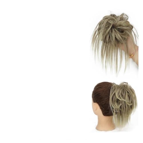 Dutthaar, Elastische Haargummis for Messy Bun, zerzauste Hochsteckfrisuren, Haar-Accessoires for Frauen und Mädchen für Damen(Blonde Mixed Light Brown) von Jian1004