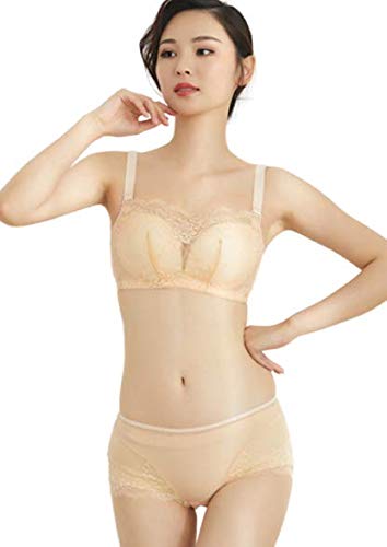 JianJud Women's thin transparent lace bra set A,75B von JianJud