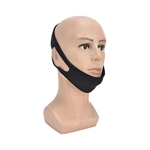 Jiawu Anti-Schnarch-Kinnriemen, Schnarchlösung, Effektives Anti-Schnarch-Gerät für Den Schlaf, Verstellbares, Atmungsaktives Schnarch-Kopfband, Schnarchstopp-Gürtel für Männer und Frauen,(#1) von Jiawu