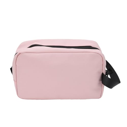 Jiawu Geräumiger Hanging Toilettenbeutel Männer Wasserdicht Tragbarer Organisator für Geschäftsreise, Langlebiger Nylon (PINK) von Jiawu