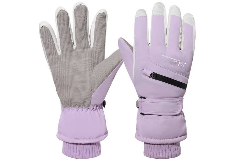 Jibenhome Skihandschuhe Wasserdichte Handschuhe für Männer Frauen Touchscreen,Winddicht,Wärm Thermohandschuhe von Jibenhome