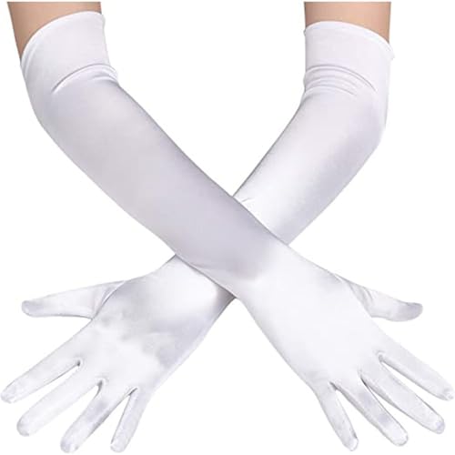 Jidyllic Satin Handschuhe Lang,1 Paar Handschuhe Lang Weiße Damen Satin Classic Abendhandschuhe für Halloweenkarneval Party Ball Opera Abschlussfeiern Hochzeiten Jidyllic Satin Handschuhe Lang,1 Paar Handschuhe Lang Weiße Damen Satin Classic Abendhandschuhe für Halloweenkarneval Party Ball Opera Abschlussfeiern Hochzeiten von Jidyllic