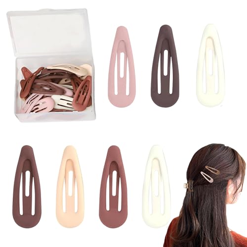 Snap Haarspangen Damen,30 Pcs Haarspange Klein 3cm Bunte Mini Haarspangen Snap Haarklammern Haarschmuck Haarspangen Mädchen für Kleinkinder Kinder Mädchen Frauen von Jidyllic