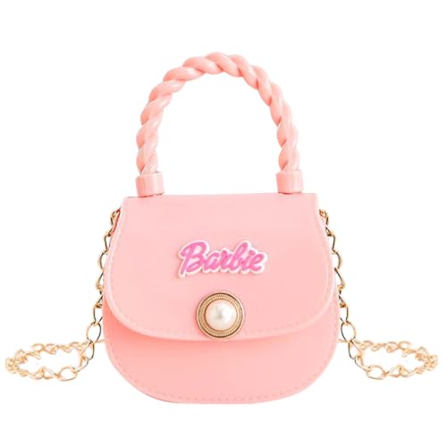 JienClound Little Girl Mini Jelly Geldbörse Handtasche Schultertasche mit Magnetknopf Geldbörse für Kinder, Pink, Mini-Gelee-Geldbörse von JienClound