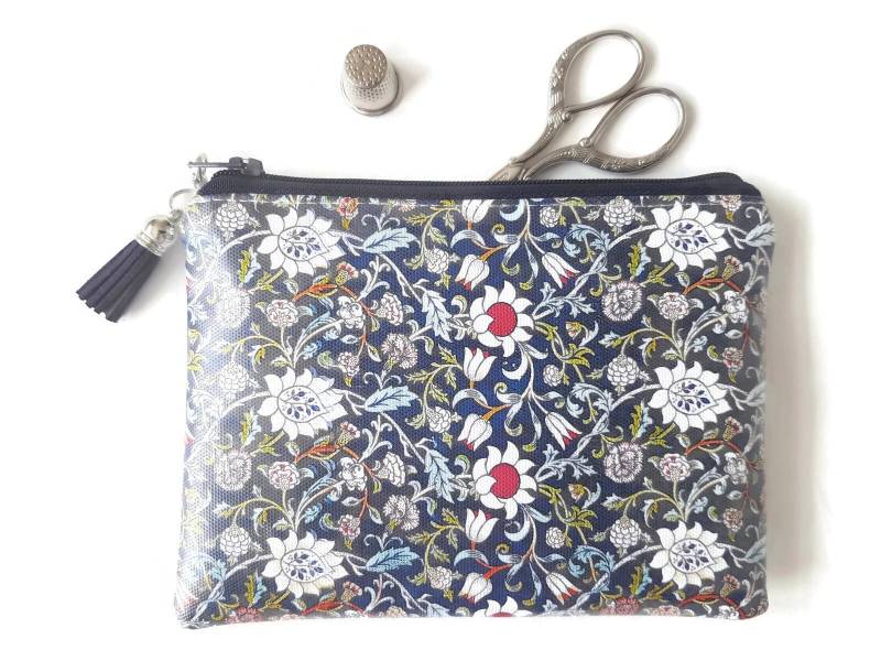 Floral Vegan Kunstleder Geldbörse Schlanke Geldbörse von JiggleMaWiggle