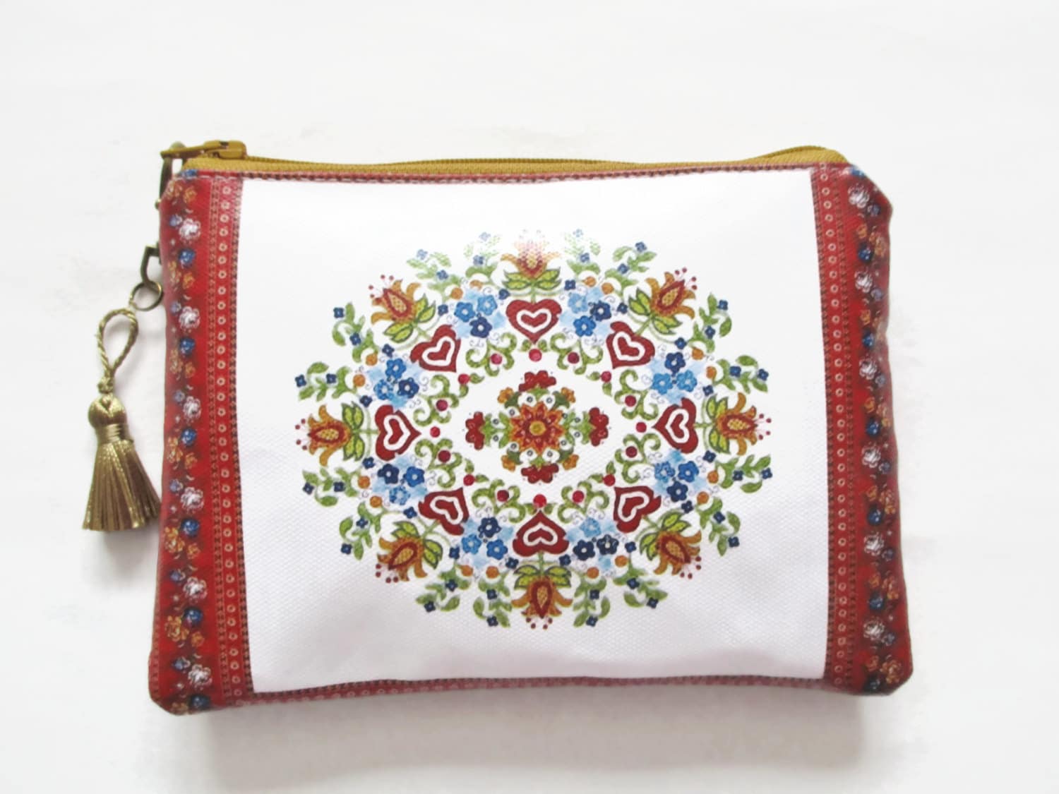 Gemusterte Geldbörse Aus Veganem Leder Schlanke Unisex-Geldbörse von JiggleMaWiggle