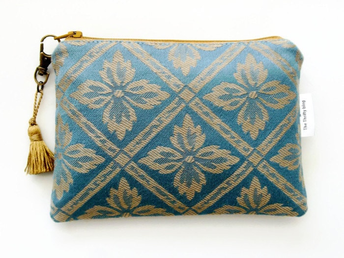 Gemusterte Vegan Kunstleder Geldbörse Schlanke Geldbörse von JiggleMaWiggle