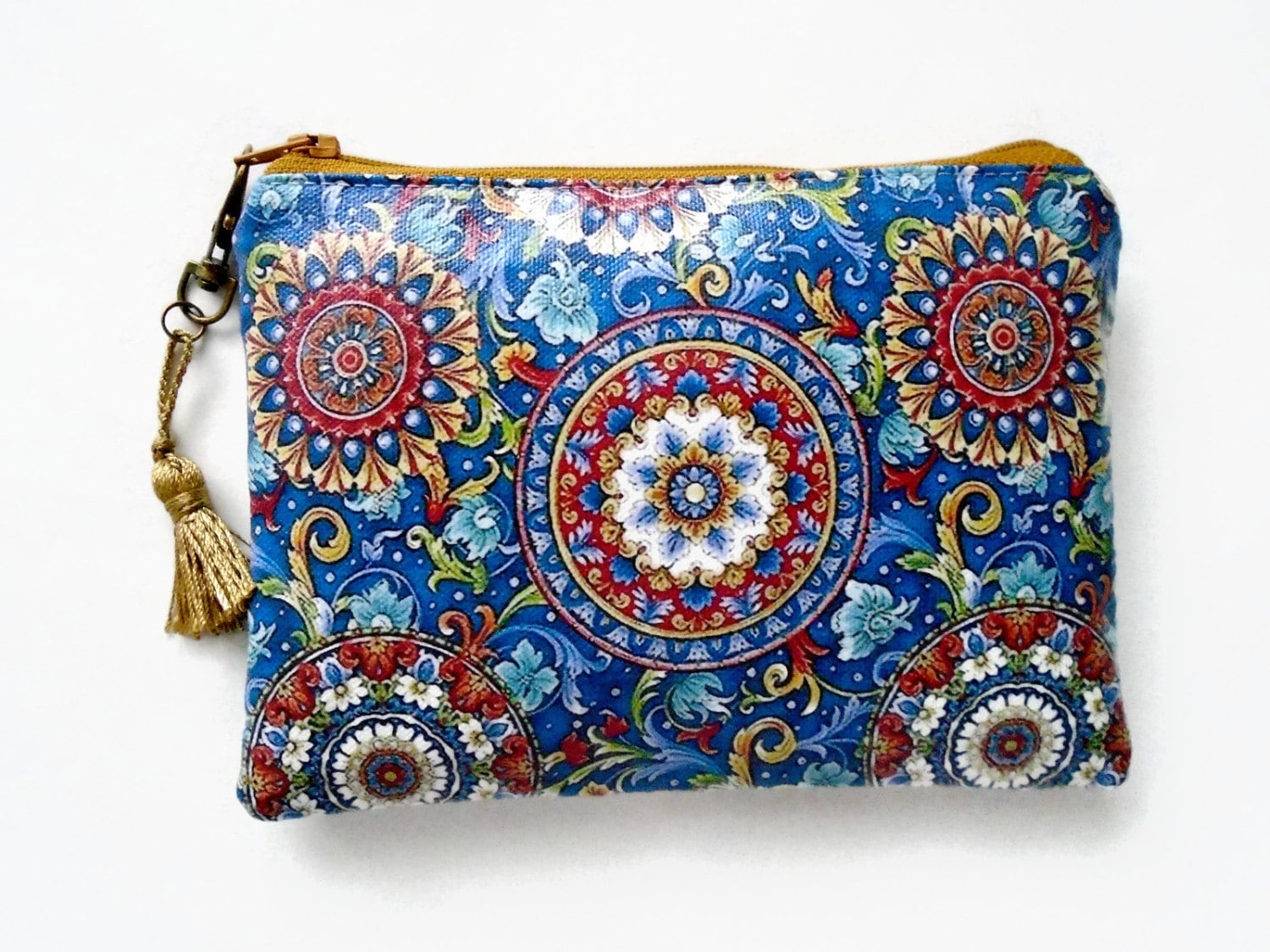 Gemusterte Vegan Kunstleder Geldbörse Schlanke Geldbörse von JiggleMaWiggle