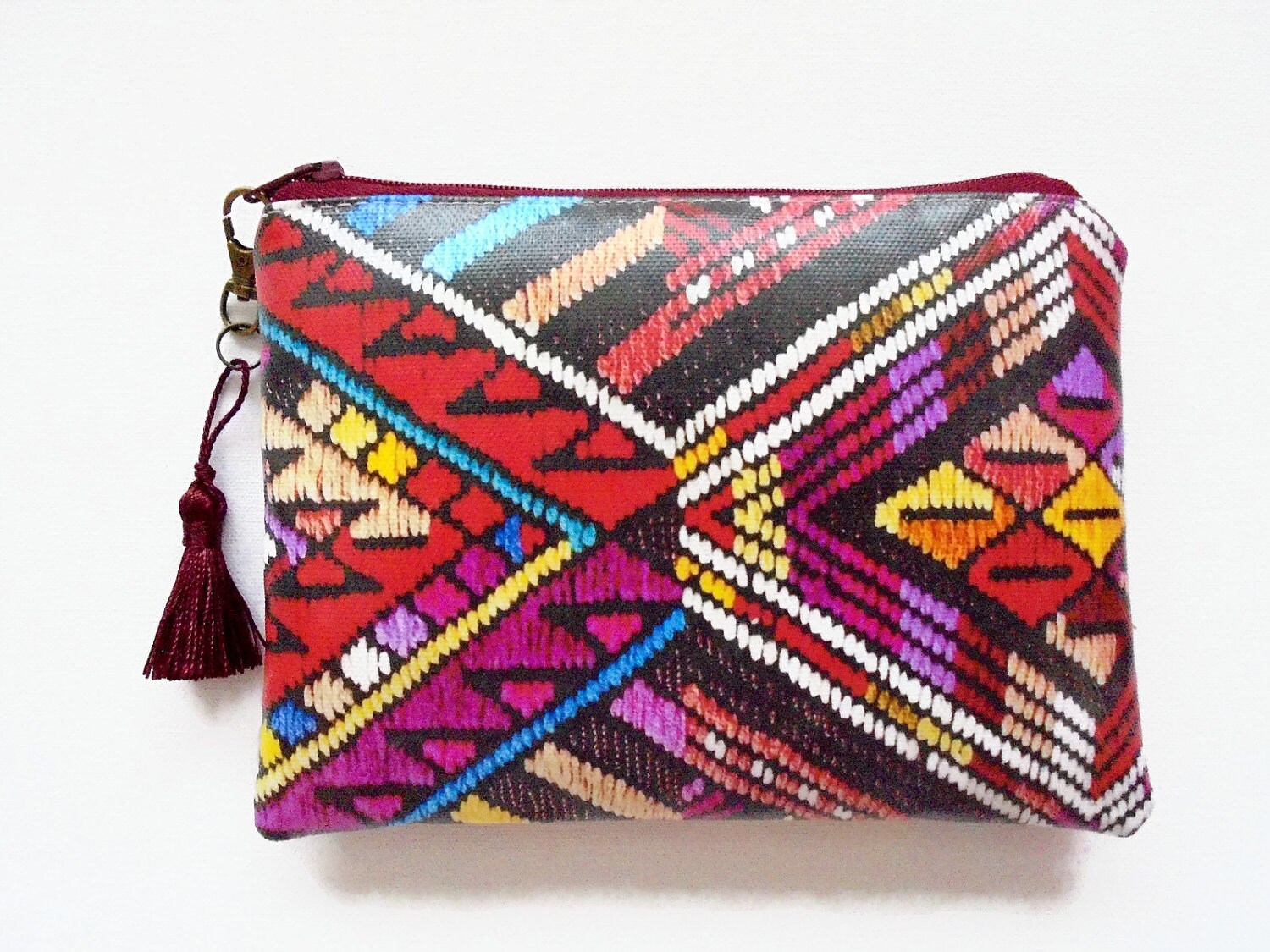 Gemusterte Vegan Kunstleder Geldbörse Schlanke Geldbörse von JiggleMaWiggle