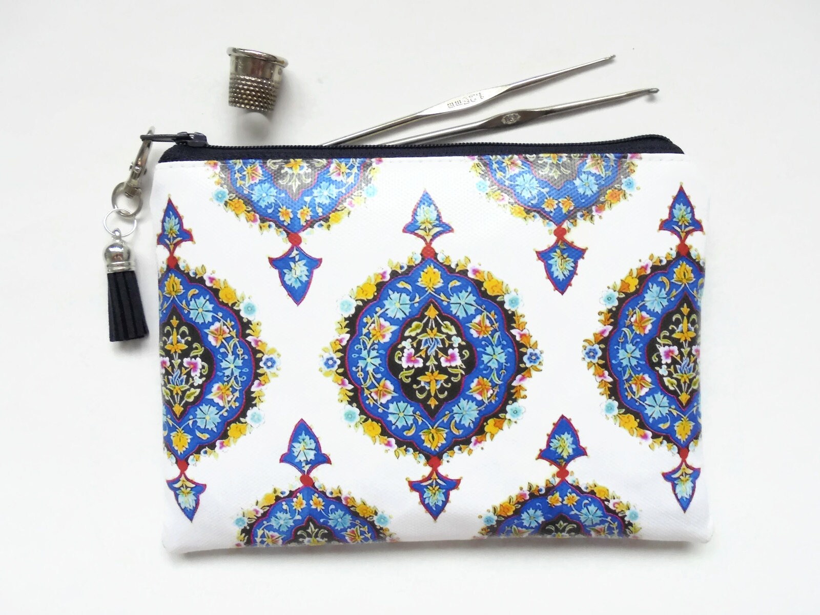 Gemusterte Vegan Kunstleder Geldbörse Schlanke Geldbörse von JiggleMaWiggle