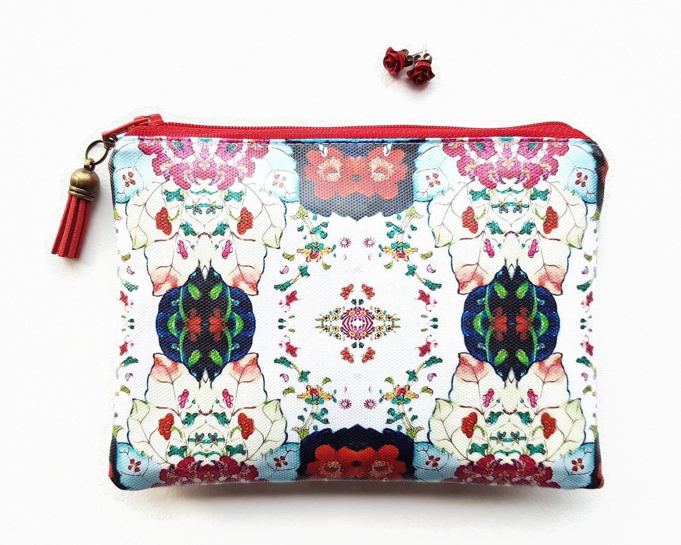 Gemusterte Vegan Kunstleder Geldbörse Schlanke Unisex Geldbörse von JiggleMaWiggle