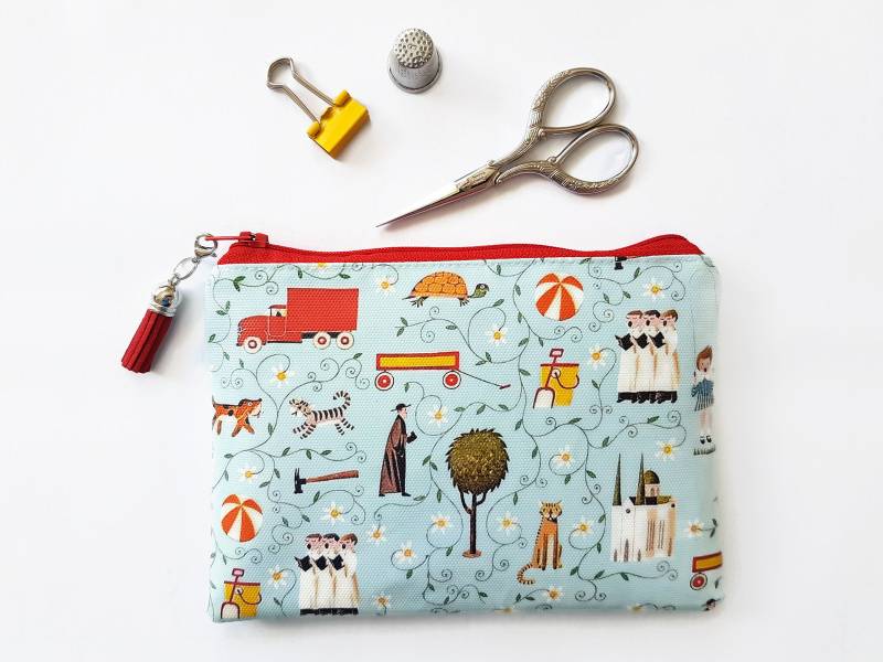 Gemusterte Vegan Kunstleder Geldbörse Schlanke Unisex Geldbörse von JiggleMaWiggle