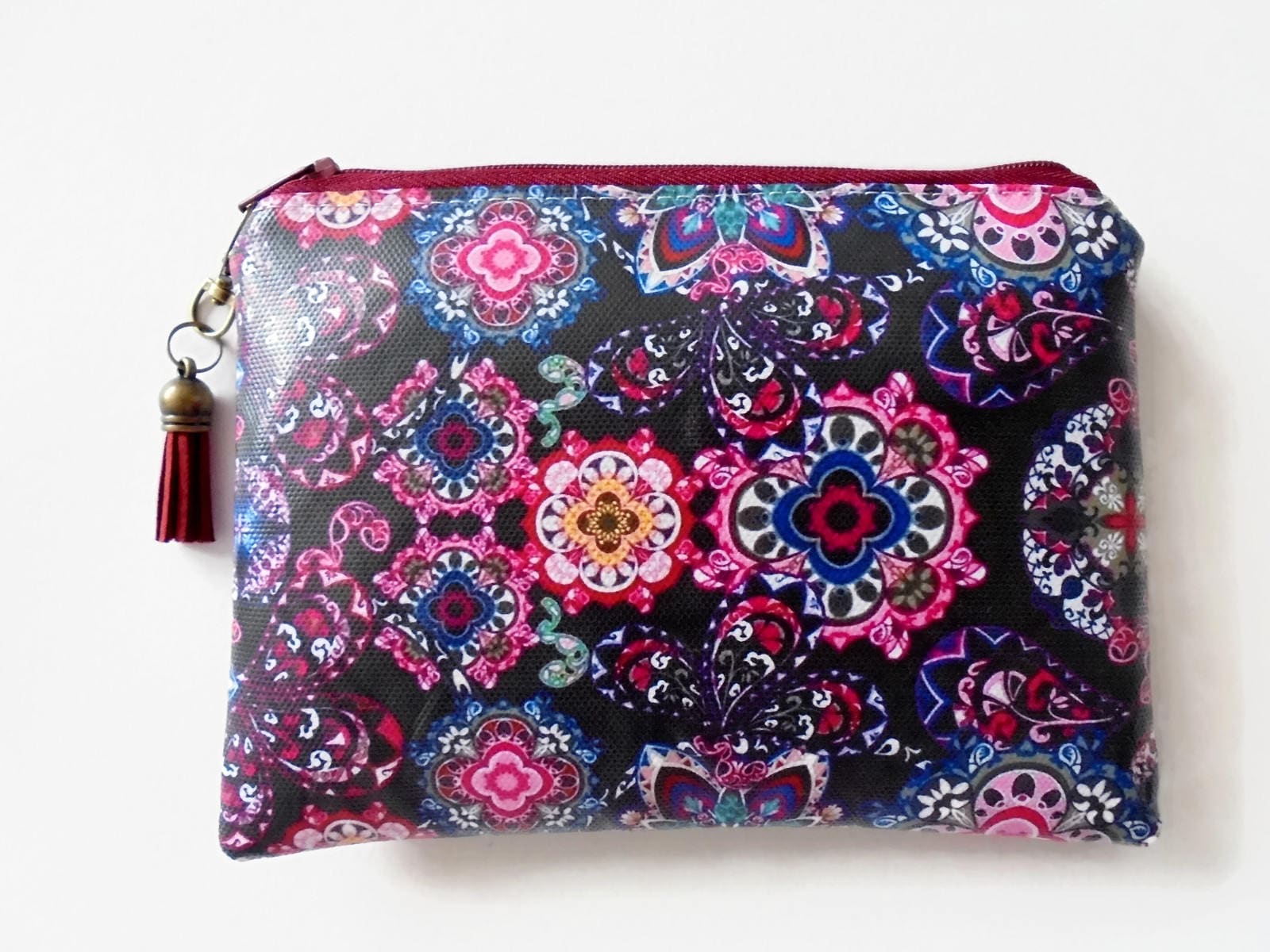 Gemusterte Vegan Kunstleder Geldbörse Schlanke Unisex Geldbörse von JiggleMaWiggle